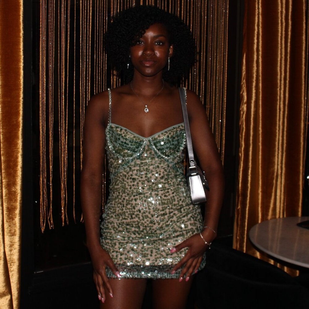 Mermaid Kisses Sequin Mini Dress from Fashion Nova
